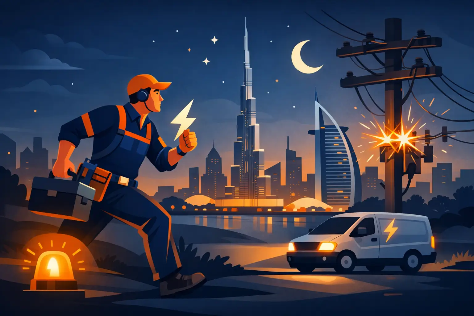 Emergency Electrician Dubai 24 Hours When It Matters