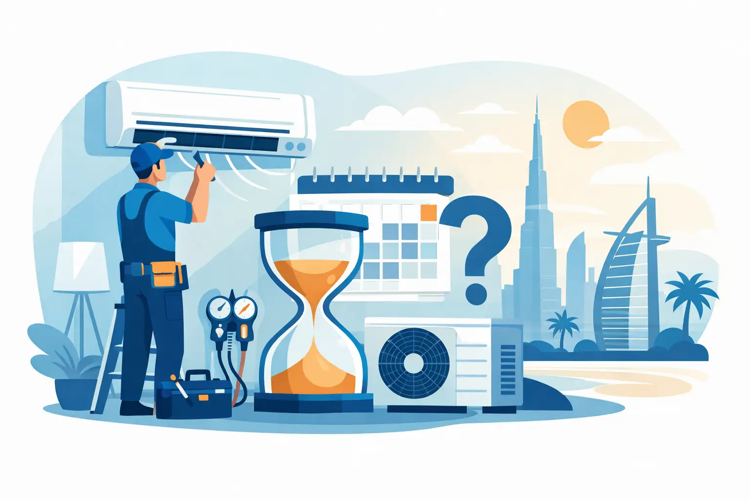 How Often Should AC Be Serviced in Dubai?