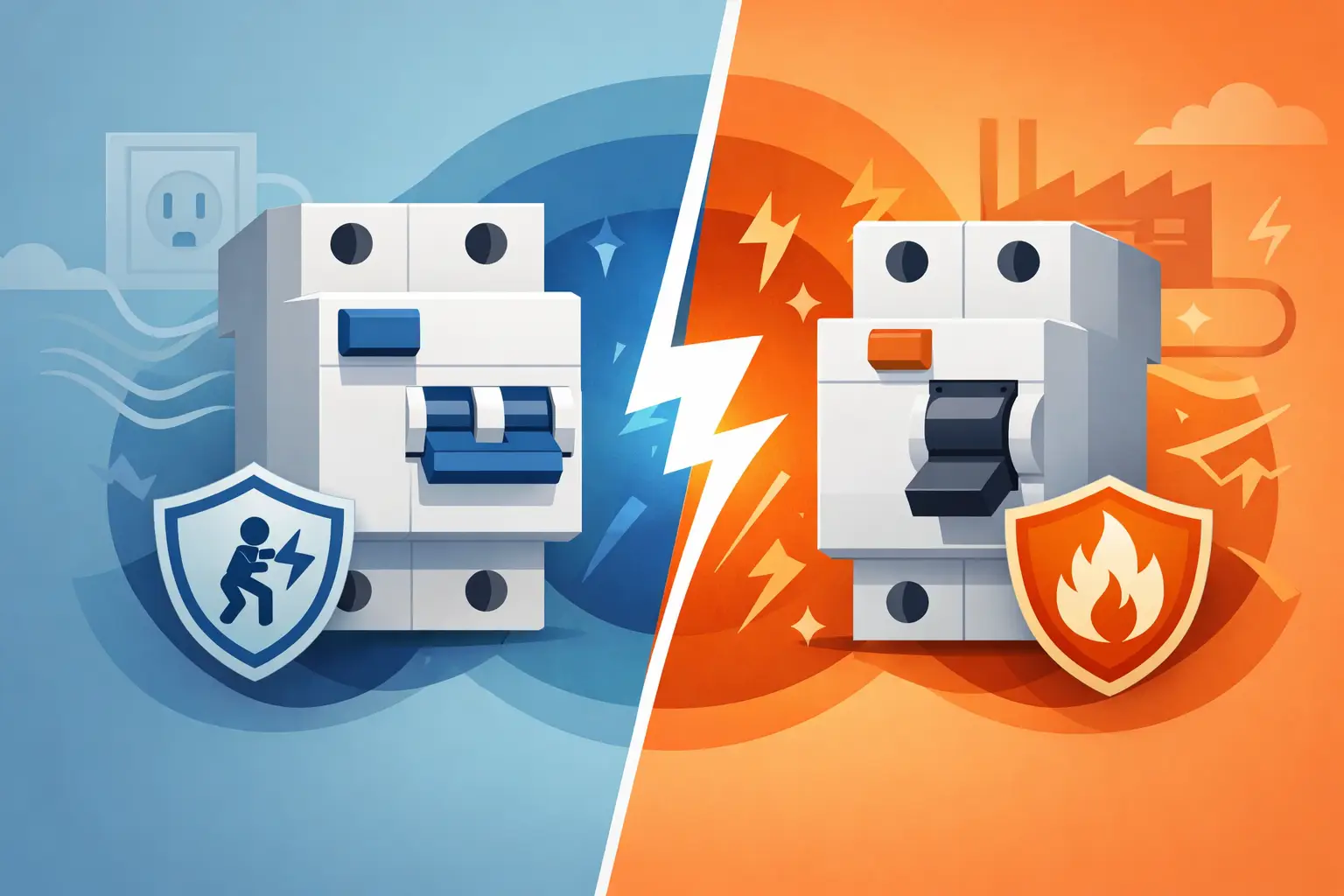 RCCB Versus MCB Breakers: What Protects What?
